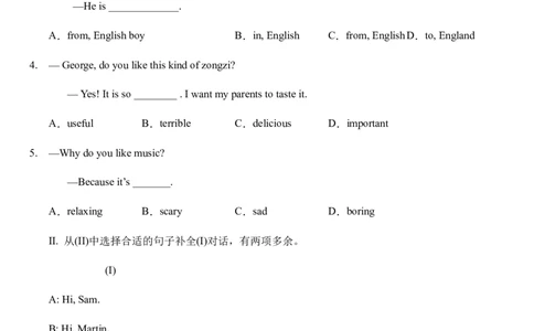 Unit9Myfavoritesubjectisscience.sectionB综合能力训练人教版英语七年级上册（有答案）_1、初中学习资料_4-3、英语_4-3-1、初一英语上册_人教英语七年级上课时练习（056份）_同步练习1