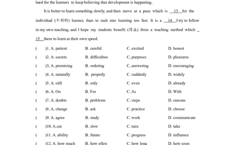 Unit8SectionB(3a-self-check)分层练习设计_1、初中学习资料_4-3、英语_4-3-5、初三英语全册_人教英语九年级全册课时练习（070份）