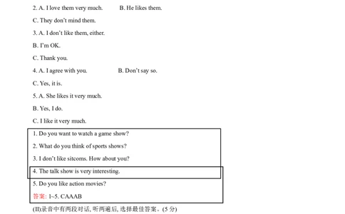 unit5单元测试2含答案_1、初中学习资料_4-3、英语_4-3-3、初二英语上册_人教英语八年级上单元试卷（120份）_单元测试卷版式5