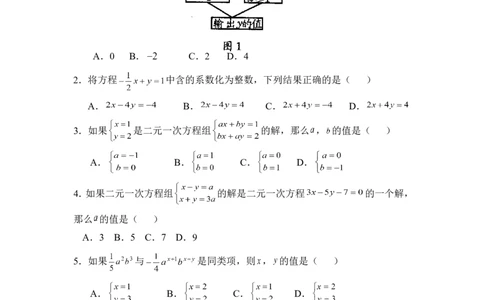 《二元一次方程组》单元测试2_1、初中学习资料_4-2、数学_北师大版_北师大版初中数学8上_八年级上学期数学北师大版单元测试题_第五章二元一次方程组