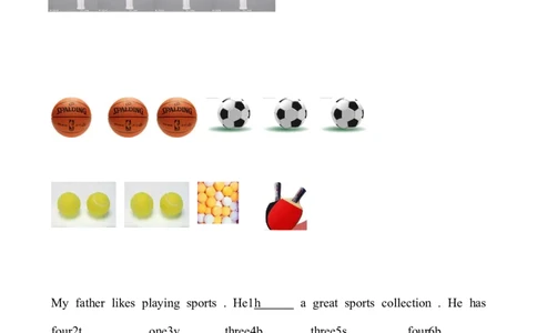 Unit5Doyouhaveasoccerball课课练测试卷及答案_1、初中学习资料_4-3、英语_4-3-1、初一英语上册_人教英语七年级上课时练习（056份）_同步练习1（备用）