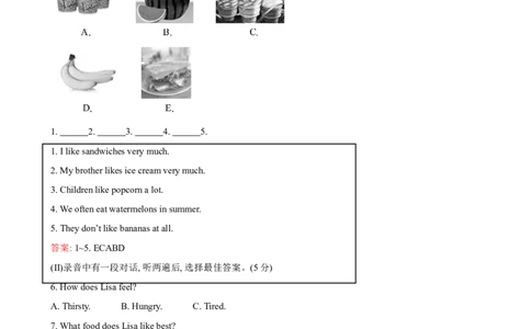 unit8单元测试2含答案_1、初中学习资料_4-3、英语_4-3-3、初二英语上册_人教英语八年级上单元试卷（120份）_单元测试卷版式5