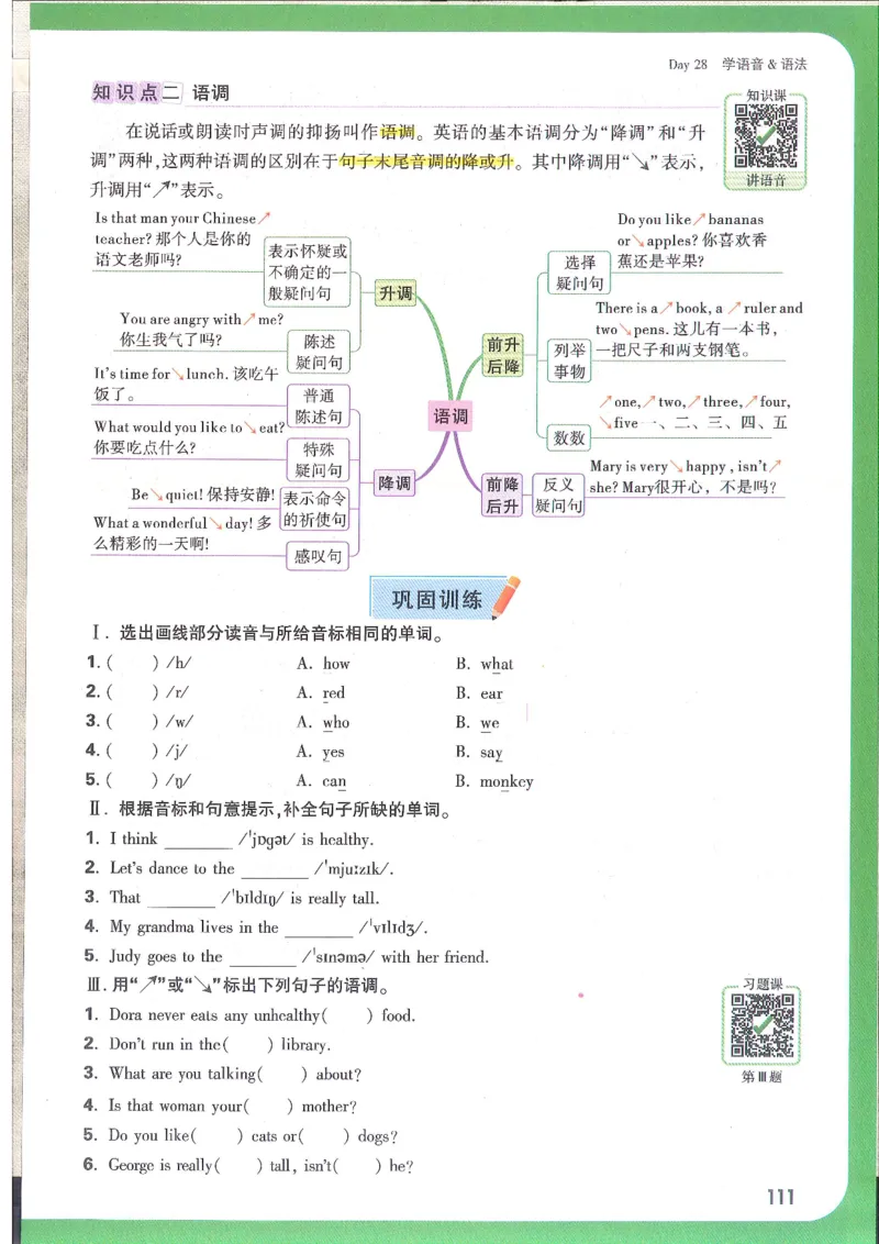 万唯新初一习题_1、初中学习资料_2024秋改版_人教七上英语课件_练习题
