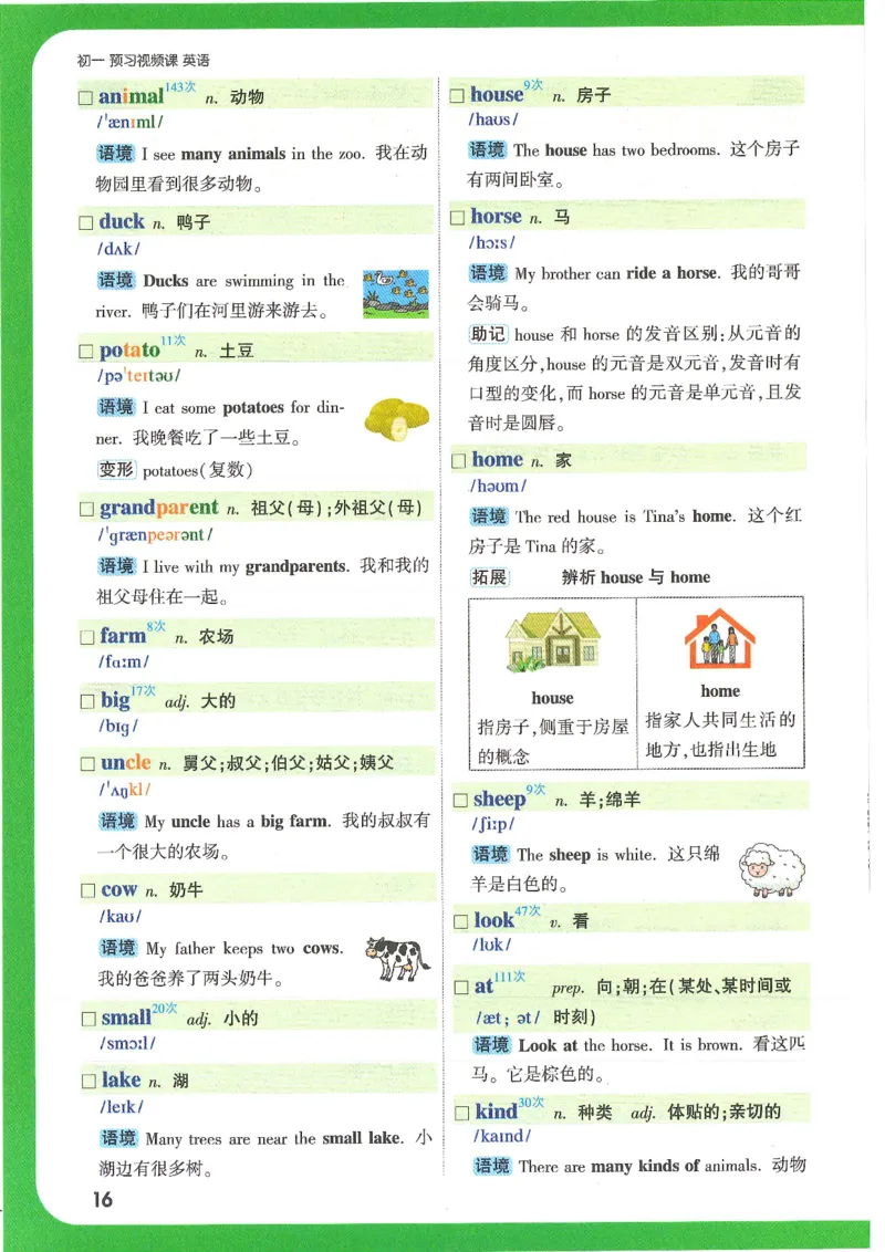 万唯新初一习题_1、初中学习资料_2024秋改版_人教七上英语课件_练习题
