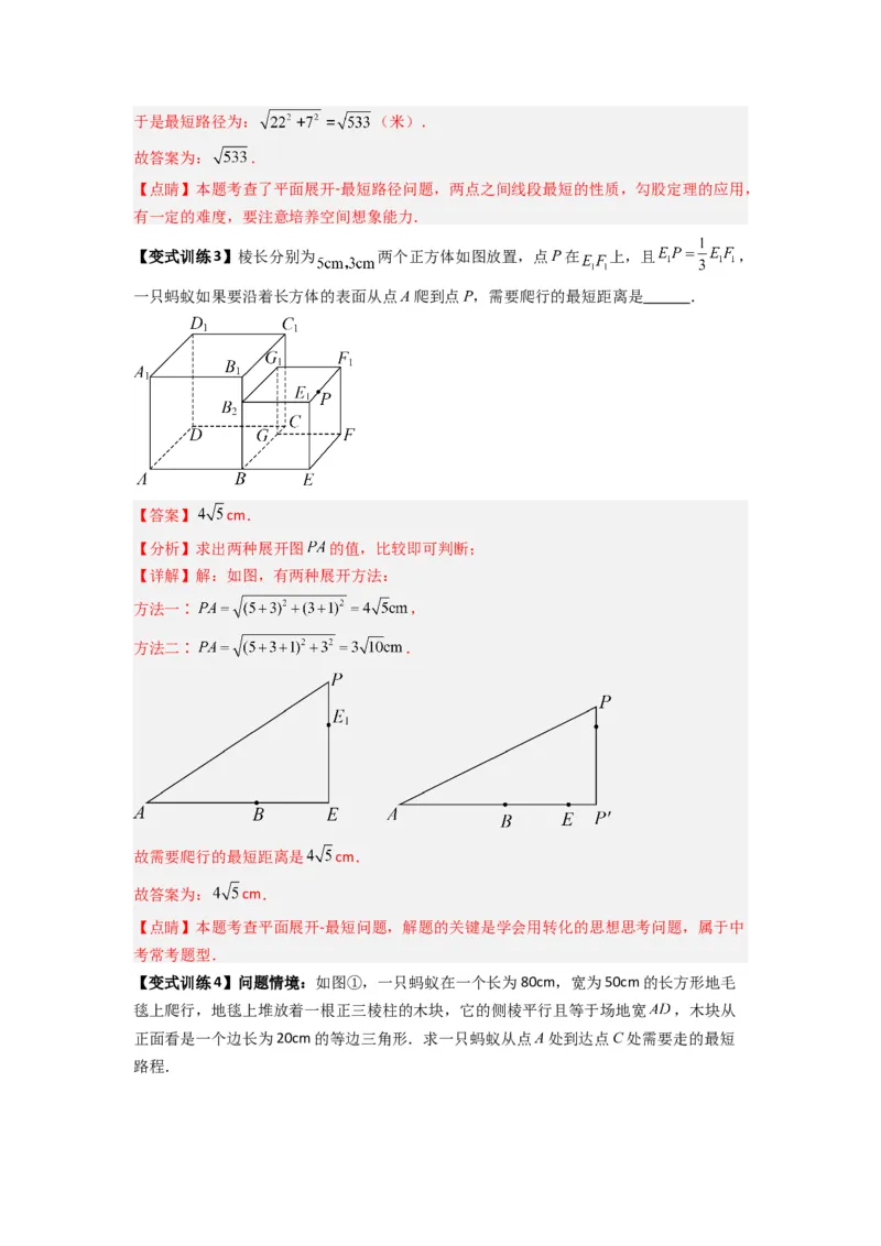 专题02勾股定理实际应用的三种考法（解析版）（北师大版）_1、初中学习资料_24秋试卷_初中数学《常考压轴题攻略》_常考压轴题最新八年级数学上册压轴题攻略（北师大版）