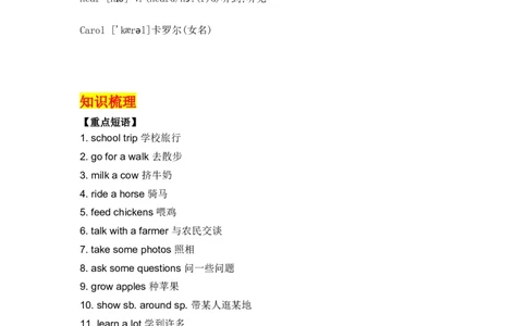 七年级英语下册Unit11重点知识汇总_1、初中学习资料_4-3、英语_4-3-2、初一英语下册_知识点总结