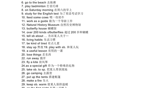 七年级英语下册Unit12重点知识汇总_1、初中学习资料_4-3、英语_4-3-2、初一英语下册_知识点总结