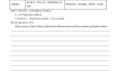 专练08：书面表达-对点变式题（人教版）_1、初中学习资料_4-3、英语_4-3-3、初二英语上册_人教英语八年级上专项练习（011份）