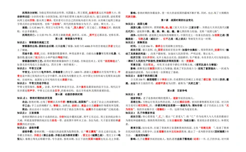七年级历史上册-复习资料_1、初中学习资料_4-7、历史_4-7-1、初一历史上册_6知识点梳理（4份）
