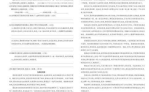 七年级卷2_1、初中学习资料_24秋试卷_《期中模拟卷》24秋_7-9上册（2024秋）_初中语文《期中模拟卷》7-9上册（人教版）