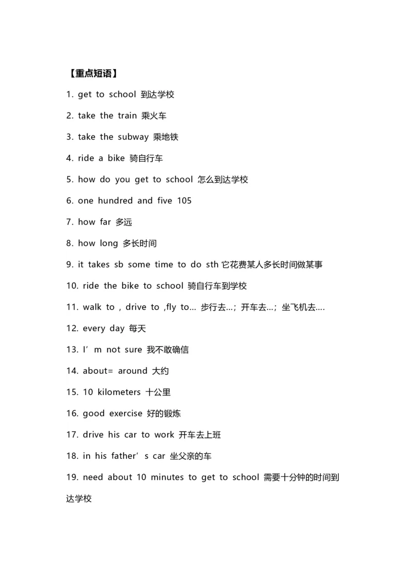 七年级英语下册Unit3重点知识汇总_1、初中学习资料_4-3、英语_4-3-2、初一英语下册_知识点总结