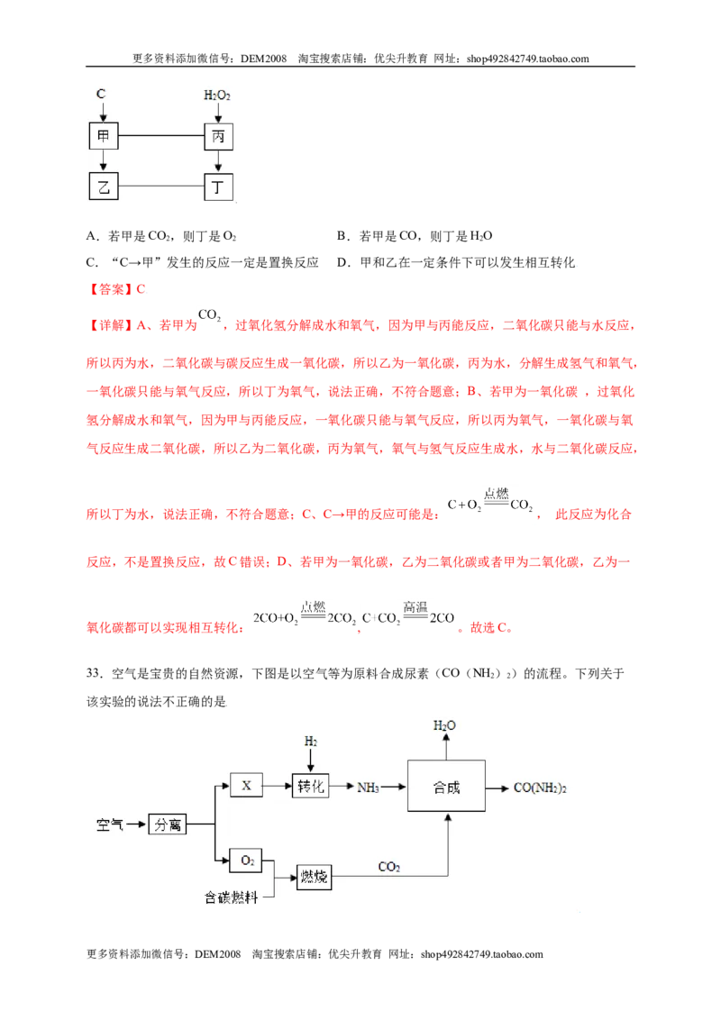 专练02（压轴提升45题）（选择题）（解析版）_1、初中学习资料_4-5、化学_4-5-5、初三化学上册_人教化学九年级上专项练习（022份）