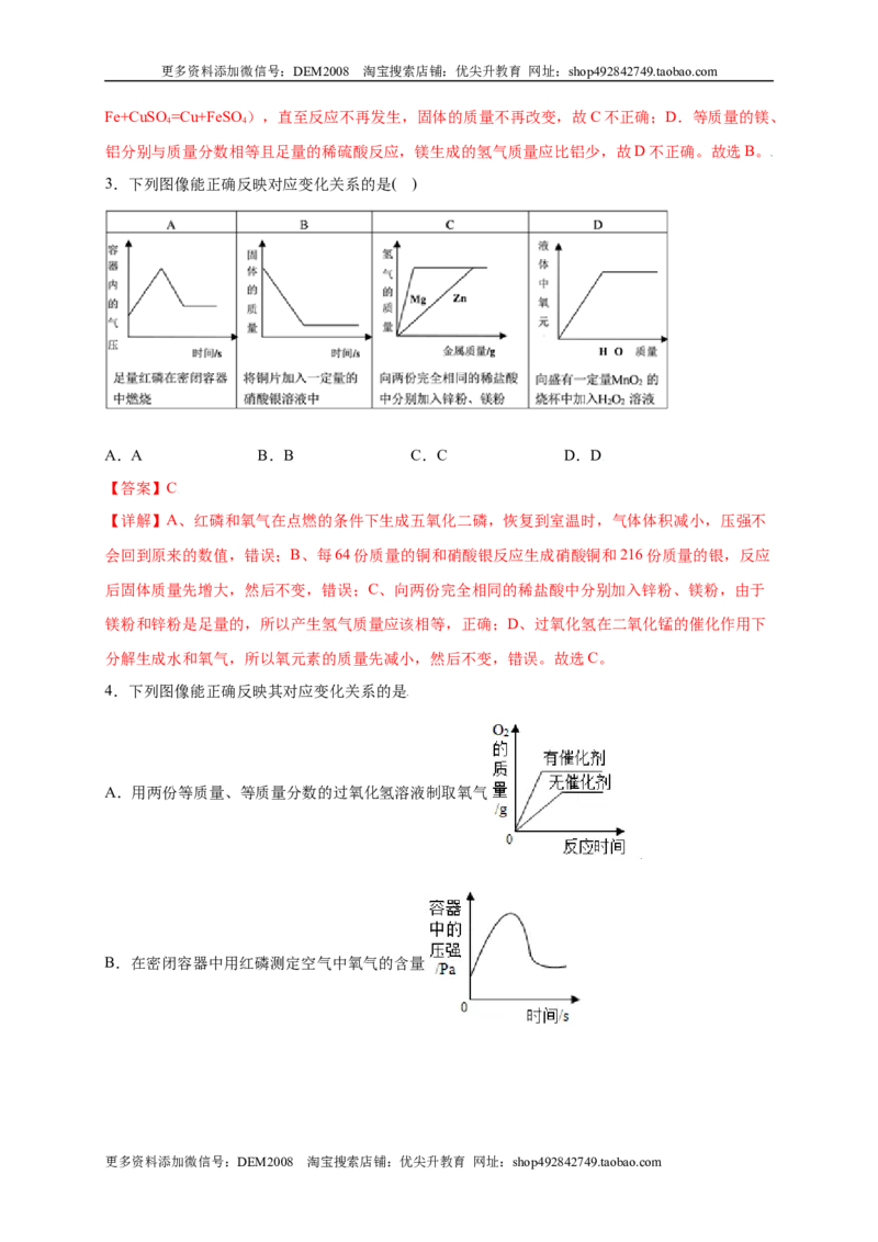 专练02（压轴提升45题）（选择题）（解析版）_1、初中学习资料_4-5、化学_4-5-5、初三化学上册_人教化学九年级上专项练习（022份）
