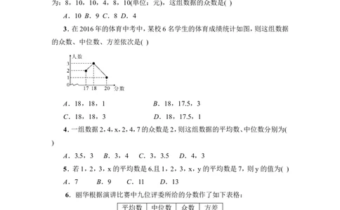 《数据的分析》综合练习2_1、初中学习资料_4-2、数学_北师大版_北师大版初中数学8上_八年级上学期数学北师大版单元测试题_第六章数据的分析
