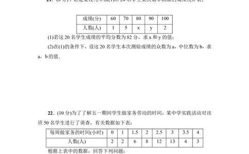 《数据的分析》综合练习2_1、初中学习资料_4-2、数学_北师大版_北师大版初中数学8上_八年级上学期数学北师大版单元测试题_第六章数据的分析