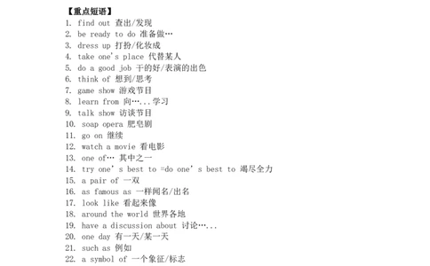 七年级英语下册Unit5重点知识汇总_1、初中学习资料_4-3、英语_4-3-2、初一英语下册_知识点总结