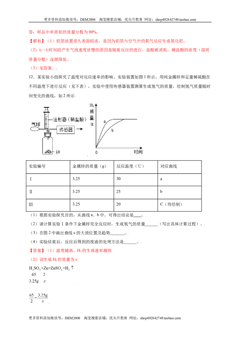 专练07（分类计算15题）（解析版）_1、初中学习资料_4-5、化学_4-5-5、初三化学上册_人教化学九年级上专项练习（022份）
