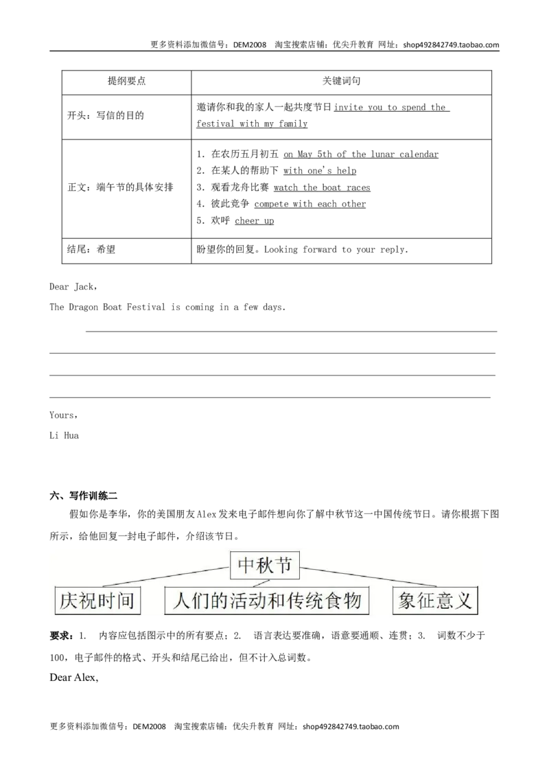 专题02九全Unit2写作主题：节日（人教版）_1、初中学习资料_4-3、英语_4-3-5、初三英语全册_人教英语九年级全册专项练习（035份）