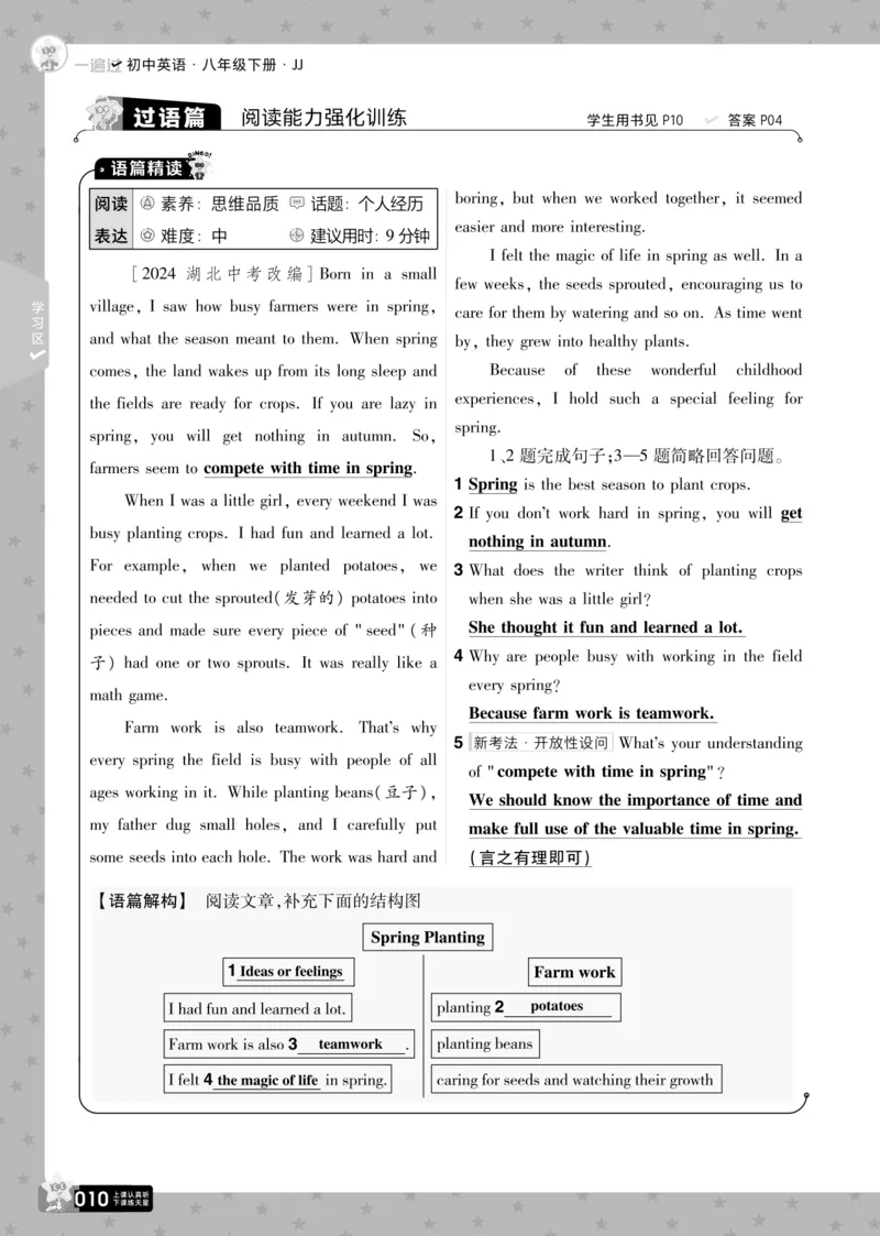 一遍过八下英语冀教正文_1、初中学习资料_24秋试卷_2025春季初中《一遍过》下册_2025版一遍过英语冀教版_2025版一遍过英语冀教版8年级下册_672