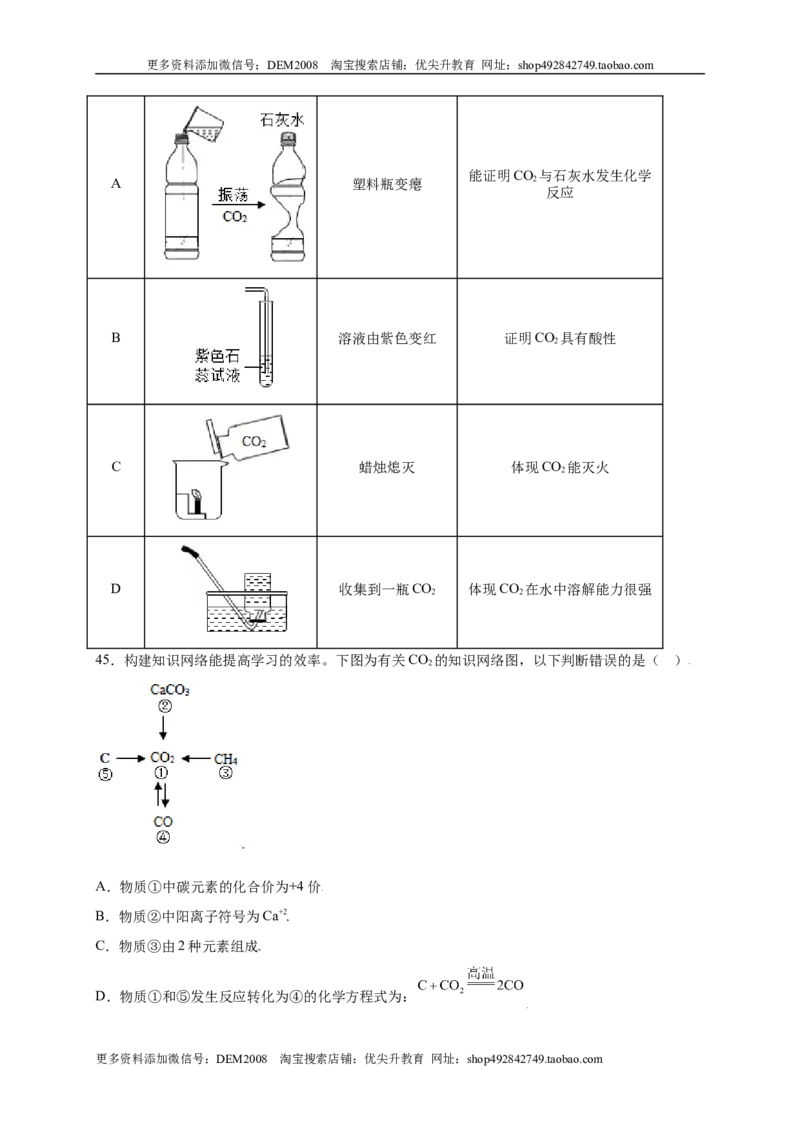 专练01（综合易错80题）（选择题）（原卷版）_1、初中学习资料_4-5、化学_4-5-5、初三化学上册_人教化学九年级上专项练习（022份）
