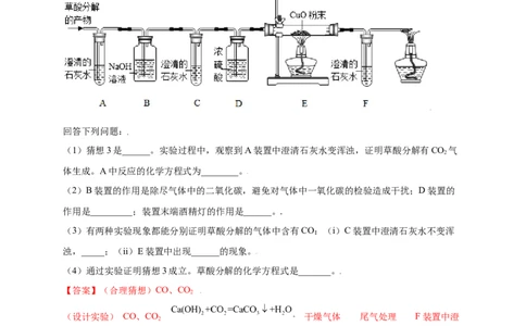 专练06（精选探究10题）（解析版）_1、初中学习资料_4-5、化学_4-5-5、初三化学上册_人教化学九年级上专项练习（022份）