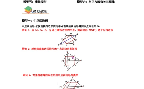 专题05平行四边形六大模型（原卷版）_1、初中学习资料_24秋试卷_初中数学《常考压轴题攻略》_常考压轴题最新八年级数学下册压轴题攻略（人教版）