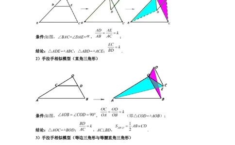 专题08相似三角形的基本模型（手拉手模型）（原卷版）（人教版）_1、初中学习资料_24秋试卷_初中数学《常考压轴题攻略》_常考压轴题最新九年级数学下册压轴题攻略（人教版）