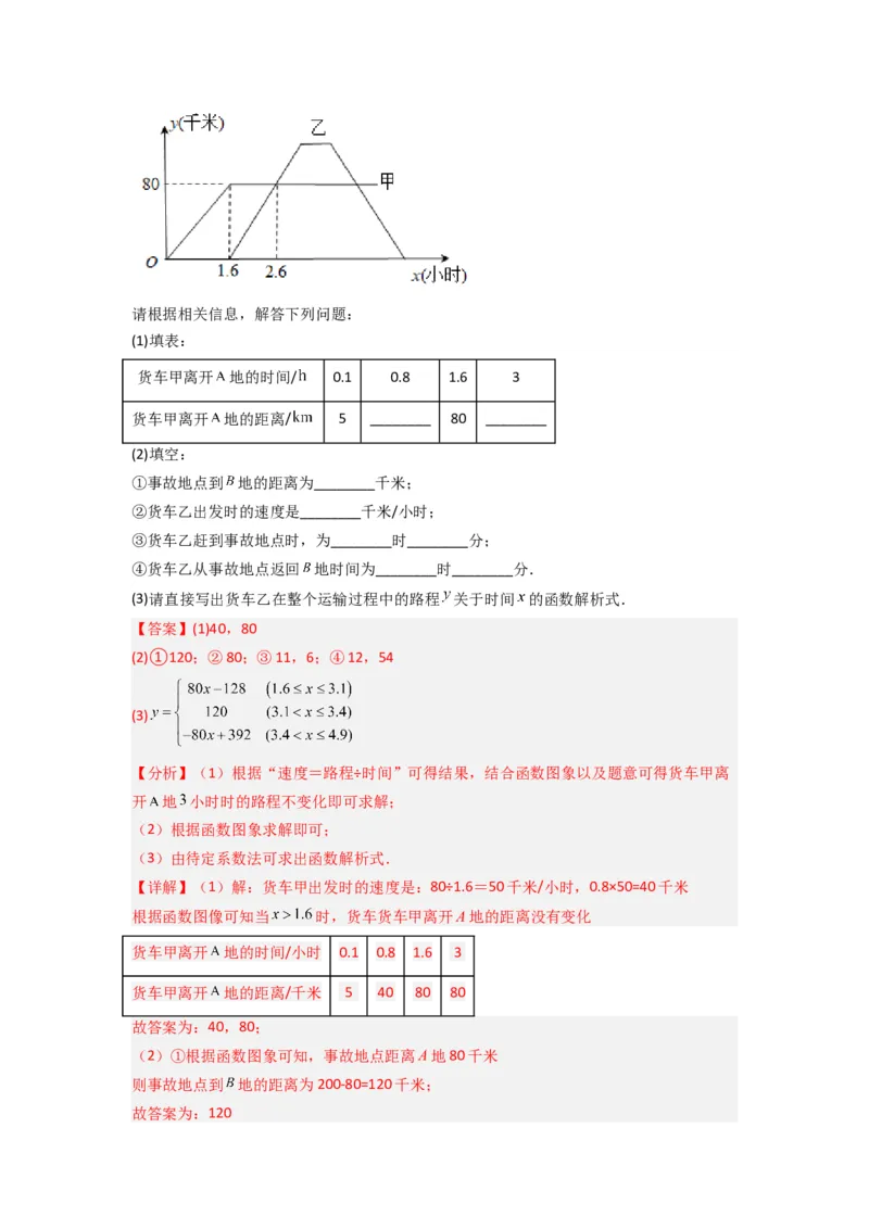 专题09一次函数实际应用的三种考法（解析版）（北师大版）_1、初中学习资料_24秋试卷_初中数学《常考压轴题攻略》_常考压轴题最新八年级数学上册压轴题攻略（北师大版）