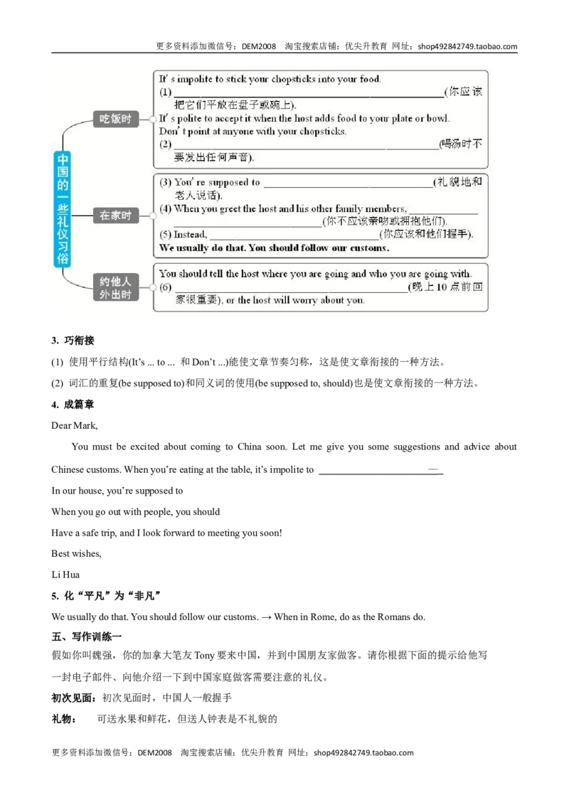 专题10九全Unit10写作主题：风俗礼仪（人教版）_1、初中学习资料_4-3、英语_4-3-5、初三英语全册_人教英语九年级全册专项练习（035份）