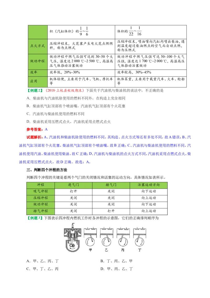 专题14.1热机--九年级物理人教版_1、初中学习资料_4-4、物理_4-4-5、初三物理全册_2024更新_人教版初中物理九年级章末测试专题讲义（新）