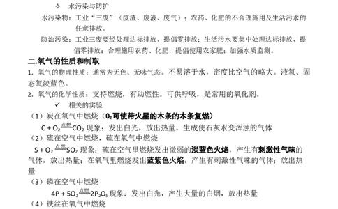 九年级化学上册复习资料_1、初中学习资料_4-5、化学_4-5-5、初三化学上册_人教化学九年级上知识总结（007份）
