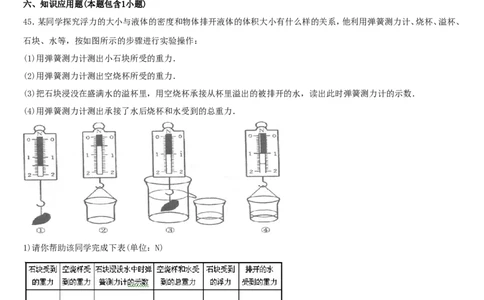 中考复习浮力经典练习题带答案_1、初中学习资料_4-4、物理_4-4-4、初二物理下册_2023更新_人教初中物理8下单元期中期末_第4单元