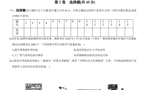 九年级全册期末测试卷（二）（人教版）_1、初中学习资料_4-5、化学_4-5-5、初三化学下册_人教化学九年级下期末试卷（006份）