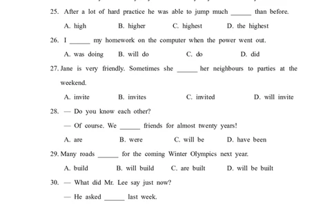 九年级上学期期末考试英语试题_1、初中学习资料_4-3、英语_4-3-5、初三英语全册_人教英语九年级全册期末试卷（015份）_人教版九年级英语期末测试_11（含听力，附答案）