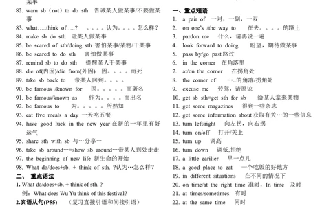 九年级英语下册复习资料_1、初中学习资料_4-3、英语_4-3-5、初三英语全册_知识点总结
