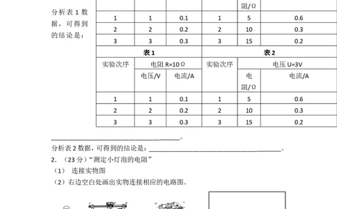 九年级物理新人教版《第十七章欧姆定律》测试题_1、初中学习资料_4-4、物理_4-4-5、初三物理全册_2024更新_人教初中物理9年级单元期中期末_第17单元