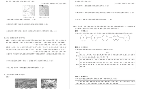 人七历史期中_1、初中学习资料_24秋试卷_《期中模拟卷》24秋_7-9下册（2024春）_初中历史《期中试卷》7-9下册（人教版）