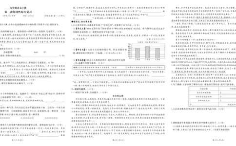 人九语期中_1、初中学习资料_24秋试卷_《期中模拟卷》24秋_7-9下册（2024春）_初中语文《期中试卷》7-9下册（人教版）