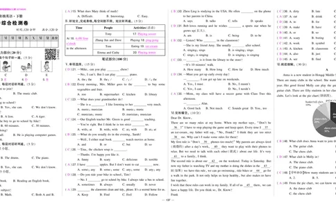 人七英期中答案_1、初中学习资料_24秋试卷_《期中模拟卷》24秋_7-9下册（2024春）_初中英语《期中试卷》7-9下册（人教版）