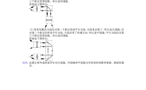 人教版透镜及其应用作图题解析_1、初中学习资料_4-4、物理_4-4-3、初二物理上册_2023更新_人教初中物理8上单元期中期末试题_第5单元