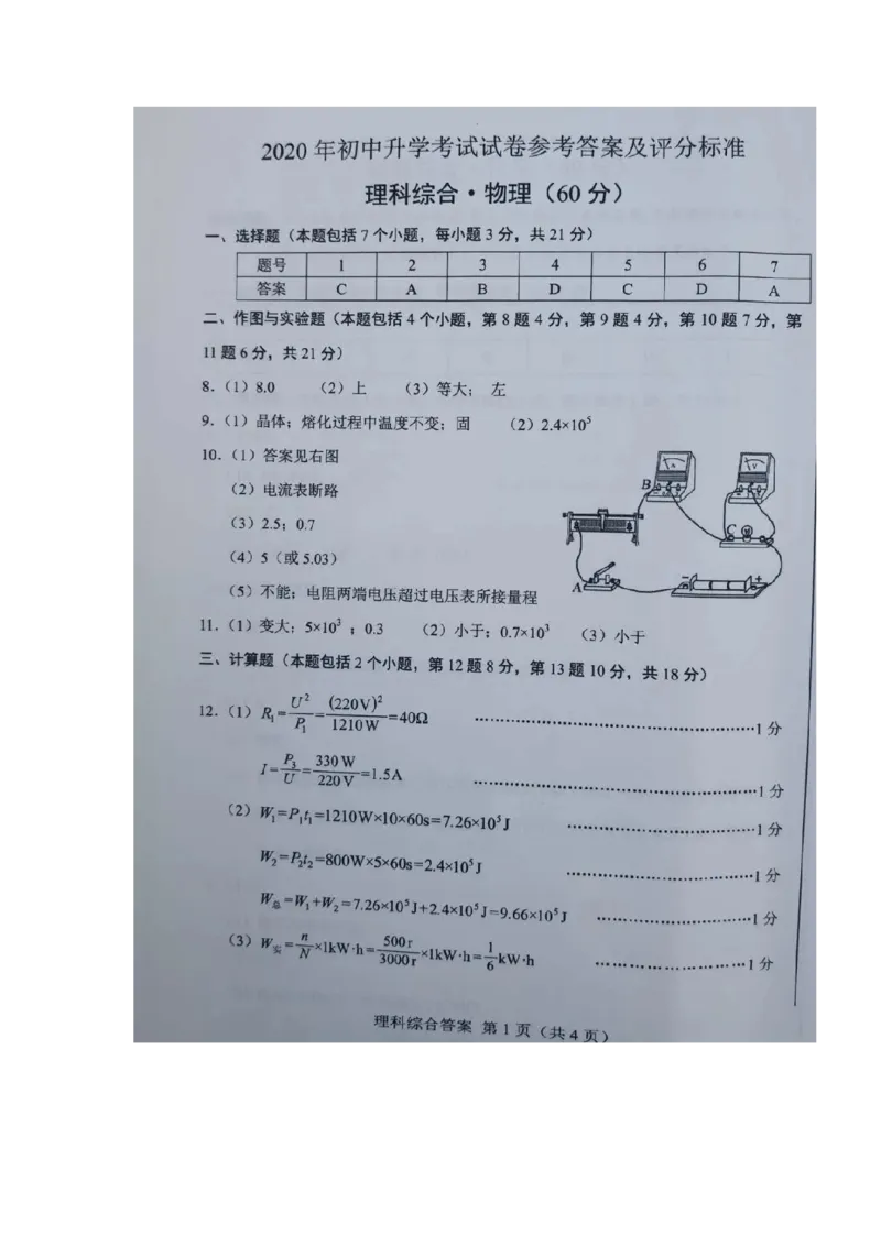 内蒙古包头市2020年中考物理试题（图片版）_1、初中学习资料_2024秋改版_八上物理课件最新版_物理中考真题卷（2019-2023）_2020中考物理试卷_内蒙古