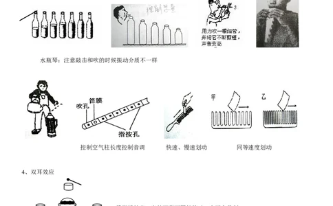 八年级物理《声现象》的注意问题及实验探究分类汇总_1、初中学习资料_4-4、物理_4-4-3、初二物理上册_2023更新_人教初中物理8上单元期中期末试题_第2单元