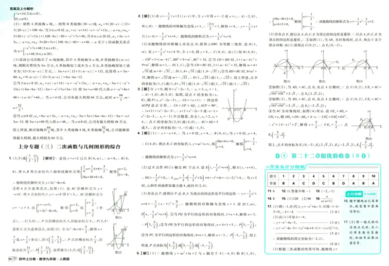 初中上分卷-数学-9上人教版答案及上分解析_1、初中学习资料_24秋试卷_2024秋初中必刷题上分卷九科电子版_数学（人教+北师大）