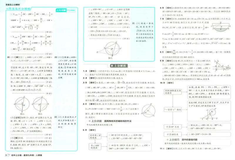 初中上分卷-数学-9上人教版答案及上分解析_1、初中学习资料_24秋试卷_2024秋初中必刷题上分卷九科电子版_数学（人教+北师大）