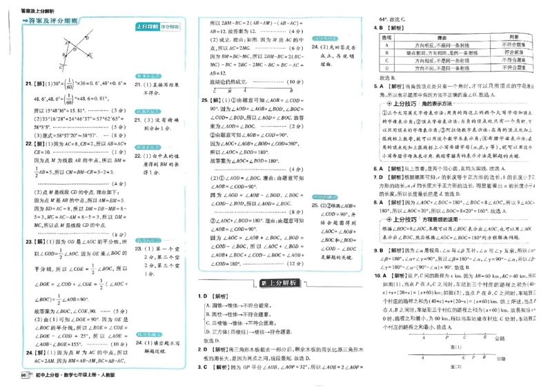初中上分卷-数学-7上人教版答案及上分解析_1、初中学习资料_24秋试卷_2024秋初中必刷题上分卷九科电子版_数学（人教+北师大）
