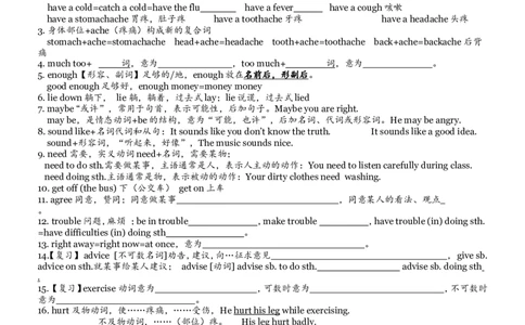 八年级英语下册学习资料_1、初中学习资料_4-3、英语_4-3-4、初二英语下册_知识点总结