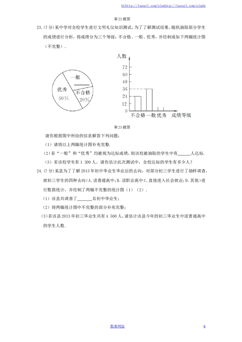 北师大版七年级数学上册第6章《数据的收集与整理》单元测试试卷及答案（4）（喜子的商铺）_1、初中学习资料_4-2、数学_北师大版_北师大版初中数学7上_单元测试