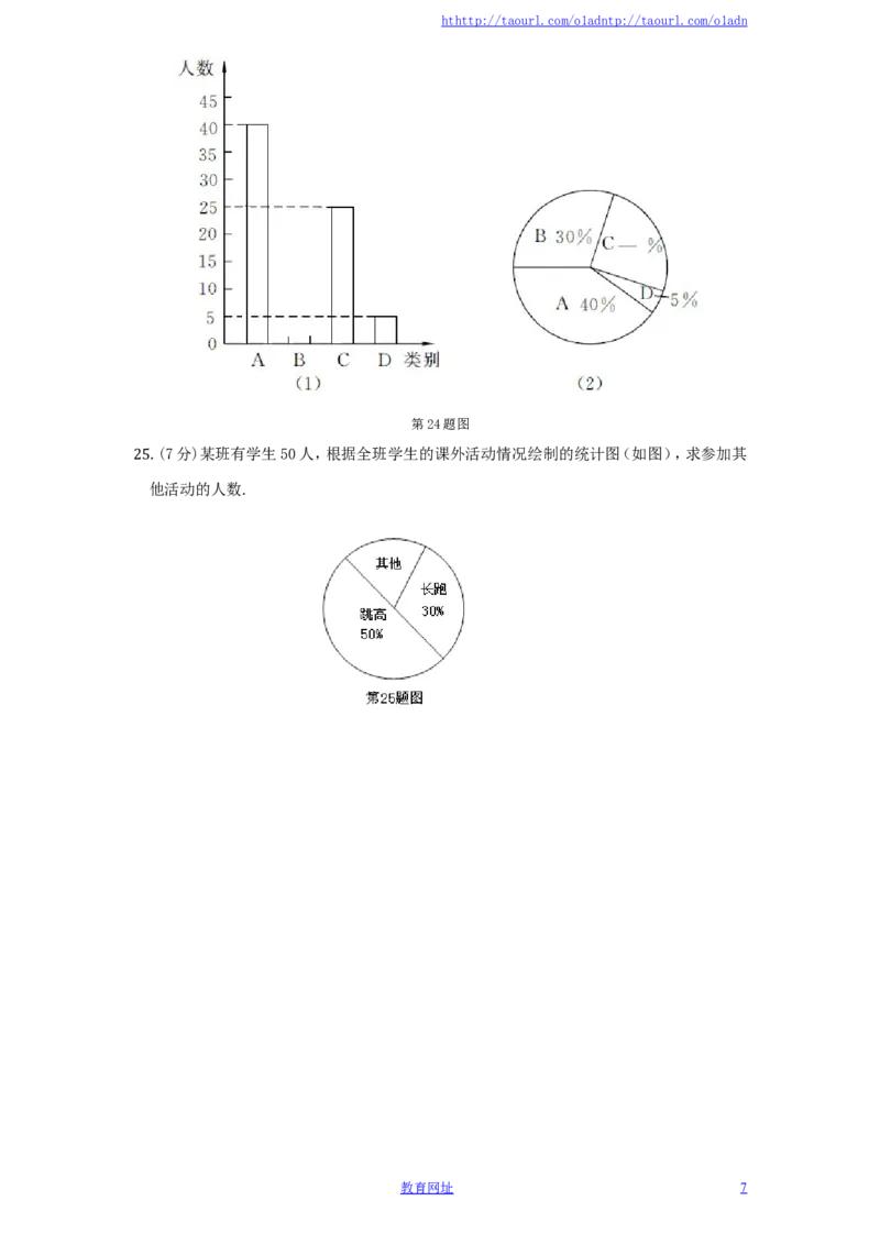 北师大版七年级数学上册第6章《数据的收集与整理》单元测试试卷及答案（4）（喜子的商铺）_1、初中学习资料_4-2、数学_北师大版_北师大版初中数学7上_单元测试