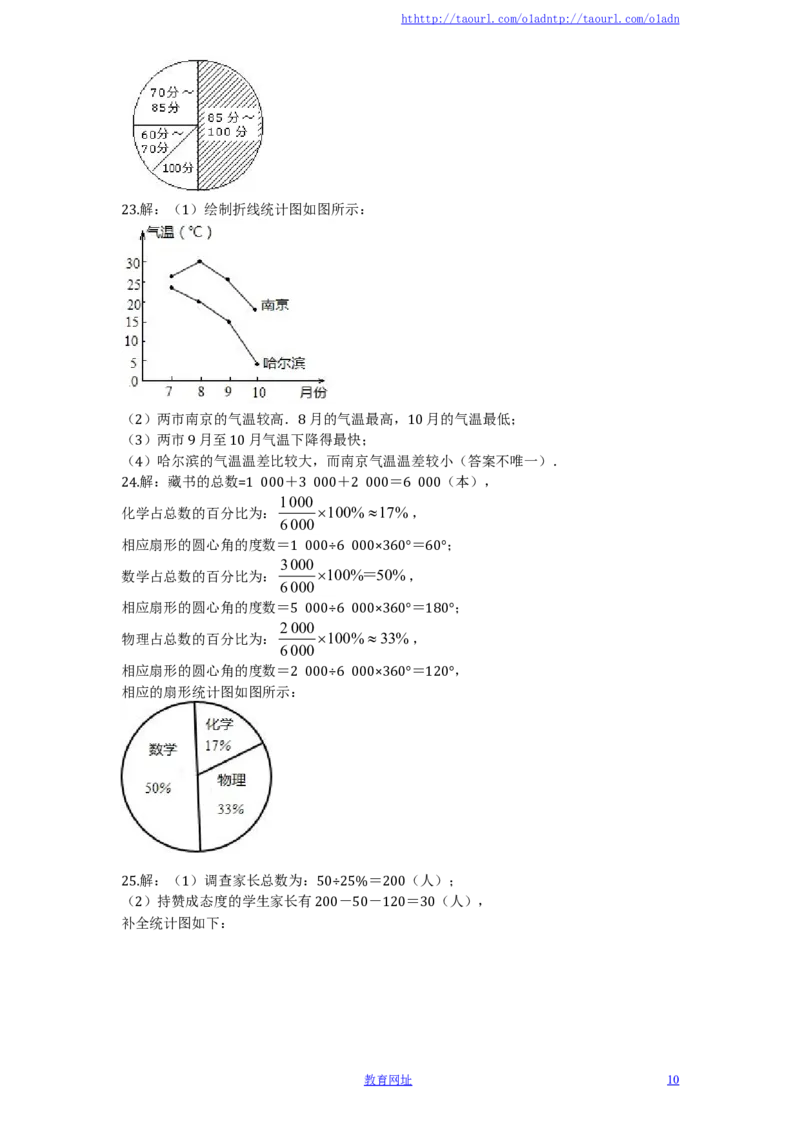 北师大版七年级数学上册第6章《数据的收集与整理》单元测试试卷及答案（3）（喜子的商铺）_1、初中学习资料_4-2、数学_北师大版_北师大版初中数学7上_单元测试