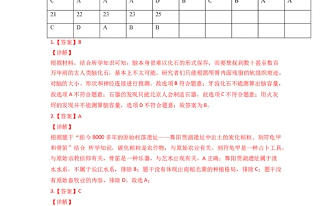 学易金卷：2021-2022学年七年级历史上学期期末测试卷01（全国通用）（全解全析）_1、初中学习资料_4-7、历史_4-7-1、初一历史上册_4、期末试卷（24份）